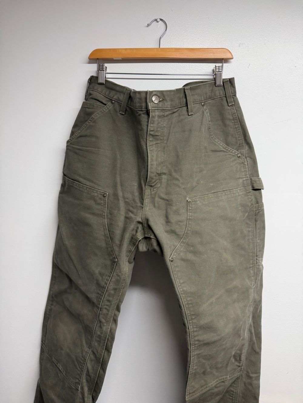 Carhartt Double Knee Pants/Jeans B135 MOS Mens Sz 35x32 Y2K VINTAGE Dungaree Fit